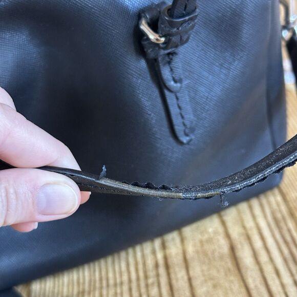 Coach Peyton Bennett Mini Satchel Black Leather Crossbody and Top Handles - Picture 14 of 16